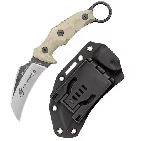 HX Outdoors Camping Knife,Strike Survival Knife Hunting Rescue Knives Pocket Edc Tool G10 Handle Wit