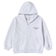 [ADLV] Kids Border Line Basic Logo Hoodie Zip Up Melange - Hoodie Oversized Fit Unisex Acme De La Vi