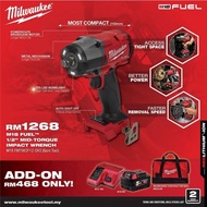 Milwaukee 1/2 Fuel Mid Torque Impact Wrench M18 FMTIW2F12 Fuel 881NM