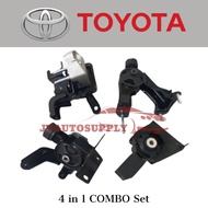 [4 IN 1 COMBO SET] Toyota OEM Engine Mounting - Toyota Altis 2008-2010 ZZE141 1.6L / ZZE142 1.8L