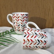 Red Leaf Mug (Porcelain Mug / Ceramic Mug / Ceramic Glass / Cup)