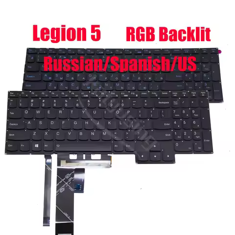 Original Rus US Spanish Keyboard for Lenovo Legion 5-17ARH05H 5-17IMH05 5-17IMH05H 5-17ACH6 5-17ACH6