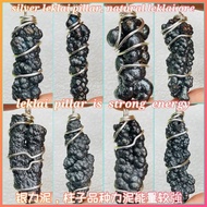 银力泥，Leklai Pillar Pendant,  Natural Leklai Ore Stone,  Amulet,  Leklai,  lridescent Goethite,  (LPS2