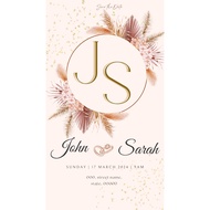 Kad Kahwin Digital | Wedding Card Digital | E-card Invitation | Kad Jemputan Digital | Modern Design