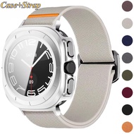 2in1 Nylon Strap+TPU Case for Samsung Galaxy Watch 7 Ultra 7 6 40/44mm Protector Shell Cover change 