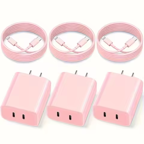 20W Dual Port USB C Charger Block With 6.6FT Long USB C To Lightning Charging Cable For IPhone 14 Pr