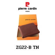 Pierre Cardin (ปีแอร์ การ์แดง) กระเป๋าธนบัตร กระเป๋าสตางค์เล็ก กระเป๋าสตางค์ผู้ชาย กระเป๋าหนัง กระเป๋าหนังแท้ รุ่น ZG22-B พร้อมส่ง