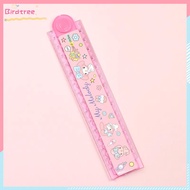 Ready ️ Cute cartoon Sanrio ruler double folding ruler children's folding ruler wave ruler stationer