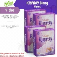 PAKET KISPRAY BIANG DUS 4 X 21 ML REFIL REFILL PELICIN PEWANGI