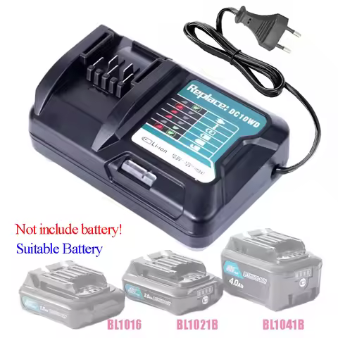 DC10WD For Makita 10.8V 12V Lithium Battery Case BL1016 BL1021B BL1041B Charger Over-charge Short-ci