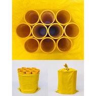 Specialized Fiberglass Pipe, CD Pipe, 8i, 10i, 12i, 8 inch, 10 inch, 12 inch yellow, sealed bottom