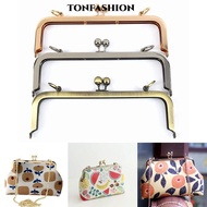 TONFASHION Purse Clasp Frame, Metal Bag Hardware Purse Frame Kiss Clasp, Mini Vintage Bag Kiss Clasp