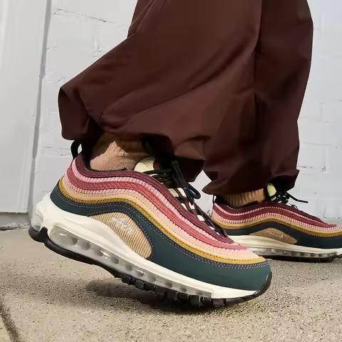 Nike Official Genuine Air Max 97 SE Women's Low Cut Breathable Running Shoes FB8454-300