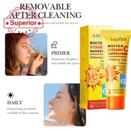 SADOER 40g English SPF60+VC Sunscreen Vitamin C Isolation Sunscreen Refreshing G8V4