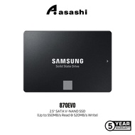 Samsung 870Evo 250GB / 500GB / 1TB / 2TB / 4TB 2.5" SATA V-NAND SSD (Upto 550MB/s Read & 520MB/s Wri