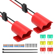 Battery Adapter for 12V Adapter Power Wheels Battery Adapter 14 Gauge Wire with Fuses and Connectors