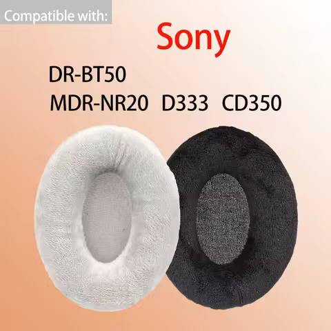 DR-BT50 Earpads for Sony MDR NR20 D333 CD350 Headphones Sponge Foam Oval Ear Cushions Headset Pad Co