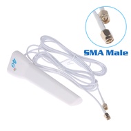 [MIETAO] 4G LTE External Antenna Indoor Antenna 29dBi SMA Male CRC9 TS9 Connector With Dual 2M Meter Extension Cable for Router Modem