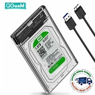 QGeeM HDD Enclosure 2.5 inch SATA to USB 3.0 SSD Adapter Hard Disk Drive Box Samsung SSD 1TB 2TB Ext