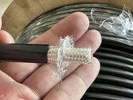 (AR) RG214/U (PE) สายนำสัญญาณ อินเนอร์ชุบเงิน ชีลเงิน 2 ชั้น สายคุณภาพสูงชุบเงินแท้