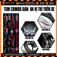 USA 01 Multi-Position Theme Car Sticker | CB09USA | 5-layer PVC material for all car models