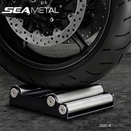 SEAMETAL Motorcycle Wheel Roller Stand Bracket Holder Cycle Maintenance Accessories Cleaning Tool