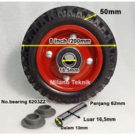 8" Trolley Wheels Wheel Only Rubber Wheels Cart Wheels 8 inch Flower Wheels/ pcs