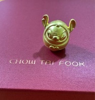 周大福 金史廸仔 Stitch 金手繩串 charm