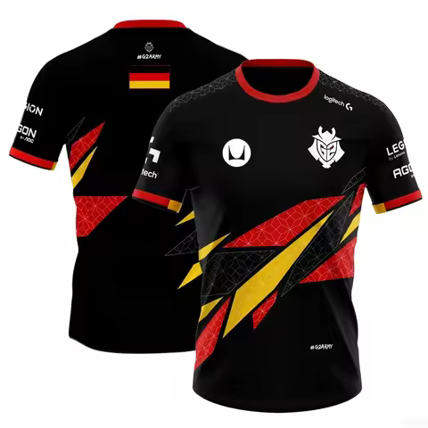 Summer G2 ESports CS GO Games Team Uniform T-shirt National Sports Jersey Training T shirt New Casua