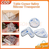 SIKU Table Corner Safety Silicone Transparent / Silicone Table Corner Protector / Silicone Table Cor