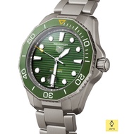 TAG Heuer Aquaracer Professional 300 WBP208B.BF0631 / Men's Watch / Automatic / 43mm / Titanium Bracelet Green / Genuine