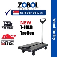 foldable trolley hand truck bearing platform car trolley