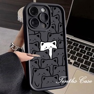 Compatible for Infinix Smart 7 8 Tecno Spark 20C 10C GO 2023 2024 Hot 40i 30Play 30i Cute Cartoon Lovely Cat Phone Case Soft Cover