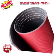 Alas Kaet Talang Atap Seng Plafon Tebal Ukuran 55cm Merah Hitam Anti