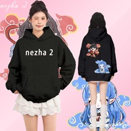 T-shirt เสื้อสเวตเตอร์คอกลมใหม่ nezha 2ายหลวมพอดีระบายอากาศได้ดีล้างออกไม่ผิดรูป#06