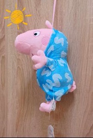 全新正版現貨 粉紅豬小妹睡衣系列（6吋）佩佩豬 喬治 那麼可愛💖💖💖 快把我帶回家 禮物 商品檢驗標識