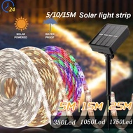 Solar LED strip lights 15M 5050 waterproof led lights for room christmas light xmas lights