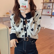 YU NABI CARDI KOREAN KNITTED CARDIGAN KOREAN SWEATHER WOMEN'S SWEATER PREMIUM KNITTED MATERIAL