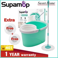 [SupaMop S220] Spin Mop Set🌟 1 Year Warranty🌟Red Dot Design Award🌟