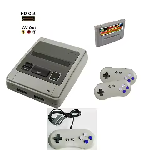 NEW SFC52HD Super Retro Hardware Game Console Play SFC/SNES Game Cartridge Two controllers Free 350 
