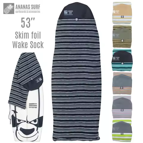 Ananas Surf 53in. Wake Surf Short Surfboard Sock Soft Cover Bag Skimboard Protective 4'5" 135 cm