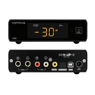 Topping E50 HiFi Balanced DAC, ES9068AS XU216 MQA DAC, DSD512/768kHz USB/Coaxial/Optical to RCA/TRS 