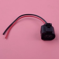 DWCX 1Pc 2pin Fog Light Lamp Plug Pigtail Cable Connector Adapter Wiring 1J0973722 Fit for Audi A6 S