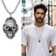 Cyberpunk Style | Necklace | Mechanical Skull Pendant Hip Hop Rock Halloween Accessories