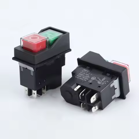 1PC AC250V 16A Waterproof Electromagnetic Push Button switch 4/5Pin Can Replace KJD17 KLD-28protecti