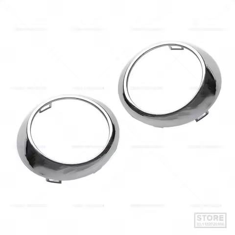 Chrome L+R Bumper Fog Light Bezel Ring Cover for Mercedes-Benz W251 R320 2518850374 2518850474 Car A