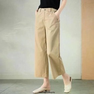 Eyouth 1440 Ladies high waist trousers cotton linen women casual pants