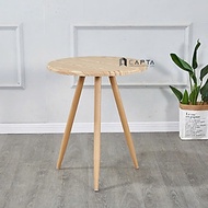 Bàn gỗ cafe màu tự nhiên TE1512-06 Nội thất Capta Bàn tiếp khách mặt tròn 60cm MDF Melamin vân gỗ ch