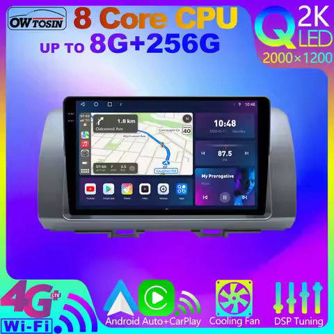 Owtosin QLED 2K 8+256G Android 12 CarPlay Car Multimedia For Toyota Bb QNC20 Daihatsu Materia Coo 20
