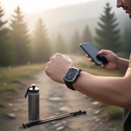 1.96:  Jam Pintar Luar Ruangan 1.96 Inci: Pengesanan Sukan dan Pemantauan Kesihatan